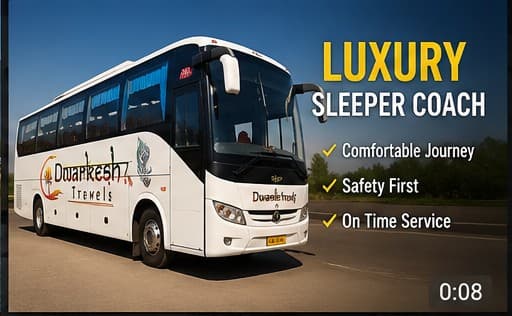 Dwarkesh Travels sleeper coach exterior